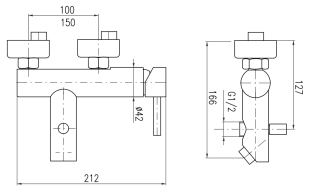 Смеситель для ванны Rav Slezak Seina SE954.5Z золото
